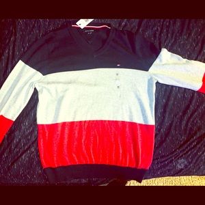 Blue,Grey&Red Longsleeve Tommy Hilfiger New SizeM